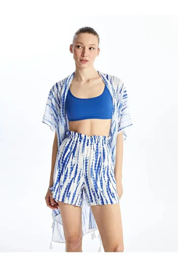LC Waikiki LCW DREAM - Patterned Women's Swim Shorts, Elastic Waist