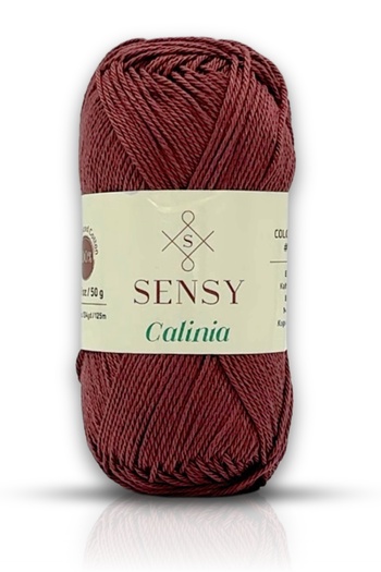 SENSY Calinia 100% Mercerized Cotton - Brown Lace Crochet Rope