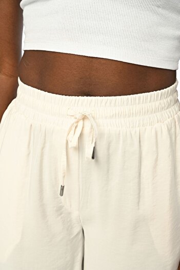 Orfeo Negro KADIN BELİ LASTİKLİ RAHAT KALIP BOL PAÇA PANTOLON