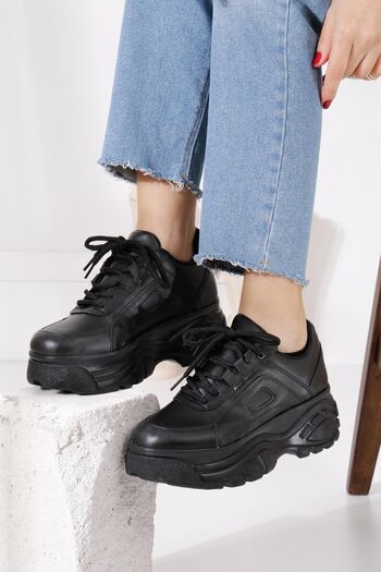 ZENNESHOES Oliva Black Women's Sports Shoes Sneakers