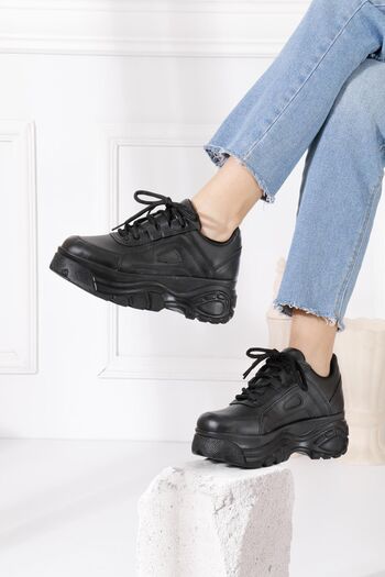 ZENNESHOES Oliva Black Women's Sports Shoes Sneakers