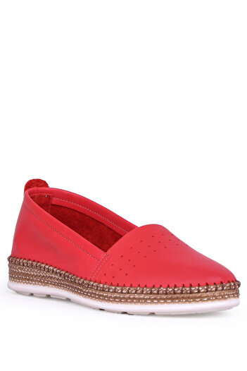 Ghattix Herna Genuine Leather Ballerina Women's Shoes