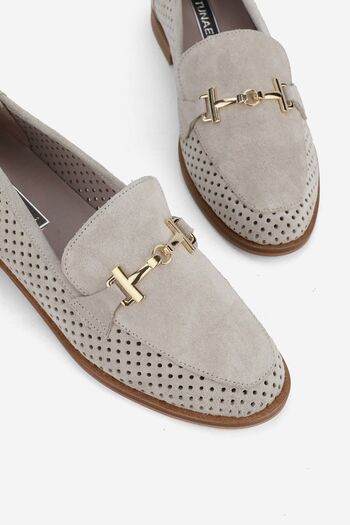 TUNAELLİ WOMEN'S BEIGE SUEDE GENUINE NATURAL LEATHER NUMBER 36-41 BUCKLE SHOES