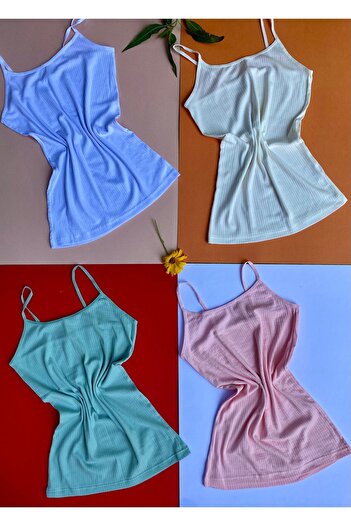 VicTroy Camisole 6-Piece Oval Collar Rope Strap Athlete-T-shirt