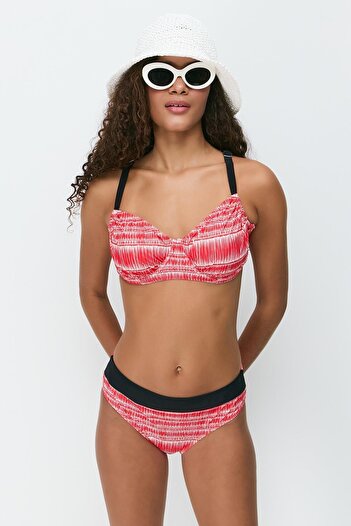 C&City Balenli Bikini Takım 3257 Kırmızı
