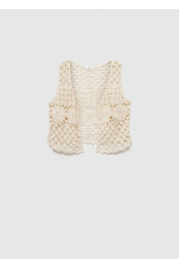 Mango Teen Embroidered Vest