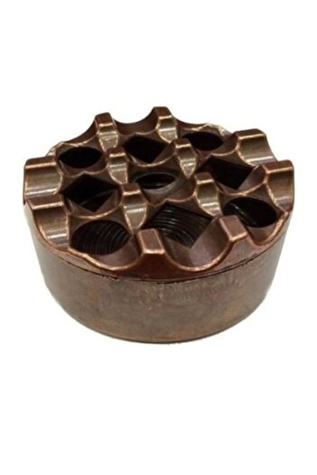 B&G 9.5 Cm Copper Cast Ashtray with Round Grid