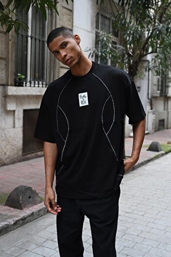 Rocqerx R-5792 Model Single Jersey T-Shirt - Piping Detail