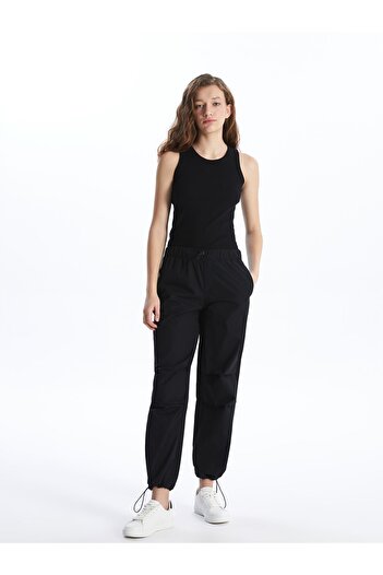 LC Waikiki Women's Straight Parachute Trousers with Elastic Waist
