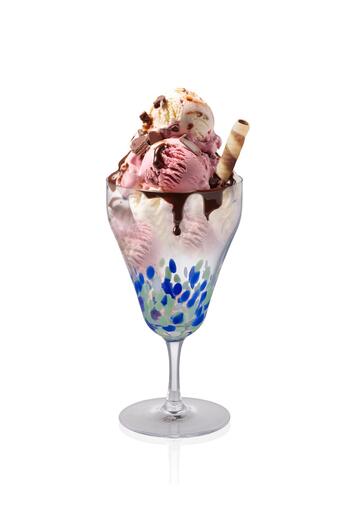 The Mia Hand Painted Ice Cream Bowl 300 ml