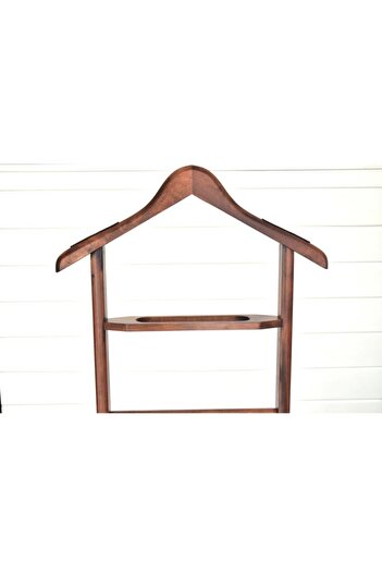 NYN Uşak Walnut Colored Wooden Mute Hanger