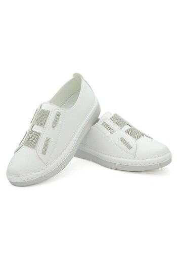 LETAO Marly Anatomical Leather Women's Sneakers - Fusped Comfort Sole, Elastic Casual Shoes