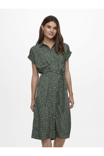 ONLY Hemdblusenkleid Bindegürtel Blusenkleid