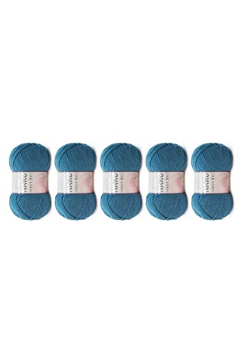NAKO 100 gr 5 Pieces Super Pearl Hand Knitting Thread - 185 Storm