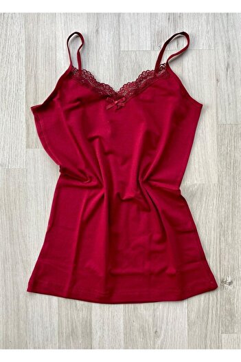 VicTroy 4 Pieces Set: Plum, Claret Red, Navy Blue and Black Color Lace Bow Undershirt and Lacy Panties