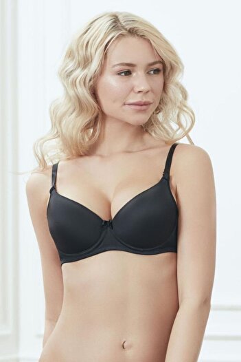 Anıl Blue Underwire Covered Strap Removable Bra - Micro Polyamide Supported 3150