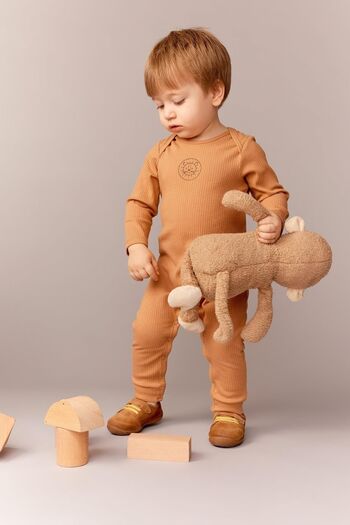 DeFacto Baby Boy Ribbed Long Sleeve Jumpsuit - Z2135a223sp