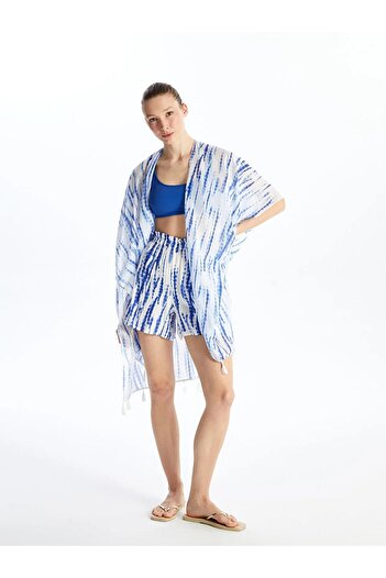 LC Waikiki LCW DREAM - Patterned Women's Swim Shorts, Elastic Waist