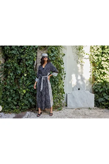 GİZZEY 21047 Model Long Kimono