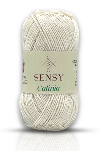 SENSY Calinia 100% Mercerized βαμβακερό νήμα πλεξίματος, νήμα δαντέλας, νήμα βελονάκι, νήμα Giza από βαμβάκι Mercerized λευκό