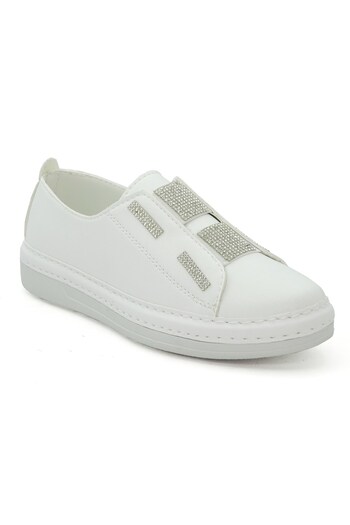 LETAO Marly Anatomical Leather Women's Sneakers - Fusped Comfort Sole, Elastic Casual Shoes