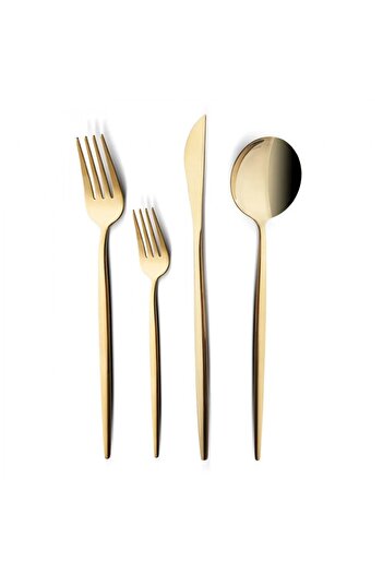 Karaca Bella Shiny Gold Besteck Set 6 személyes, 24 személyes