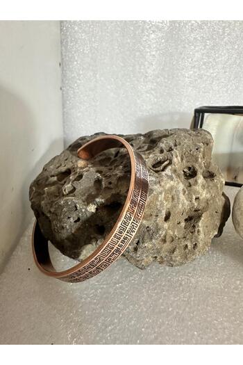 KAVELE Saf Bakır Bileklik Kufi Sanatı Ayetel Kürsi Li Bakır Şans Bilekliği-ister Içine Ister Dışına