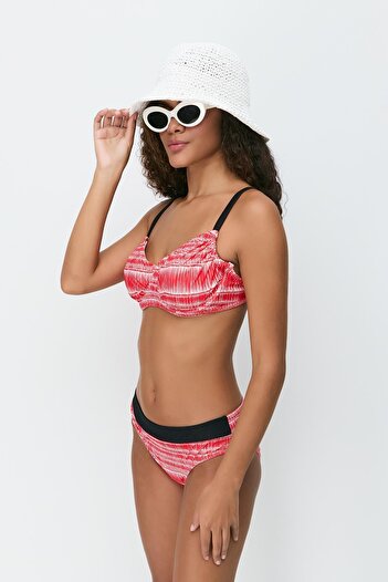 C&City Balenli Bikini Takım 3257 Kırmızı