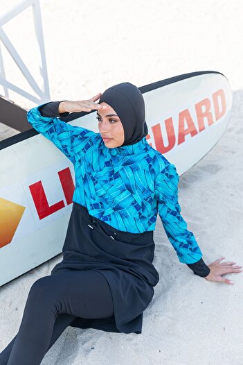 Remsa Mayo Remsa Fully Covered Hijab Swimsuit R036 Black Berrin