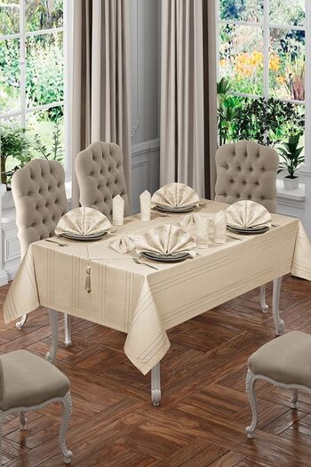 Cardea Colber Tablecloth Set 26 Pieces for 12 people
