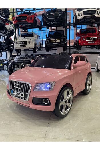 Audi 12 Volt Uzaktan Kumandalı Akülü Jeep 1-5 Yaş Pembe