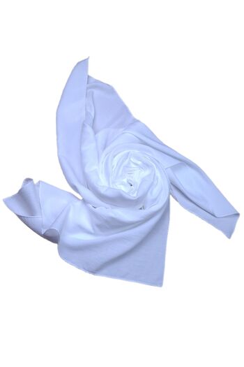 Han Ticarethane Cotton White Jazz Shawl
