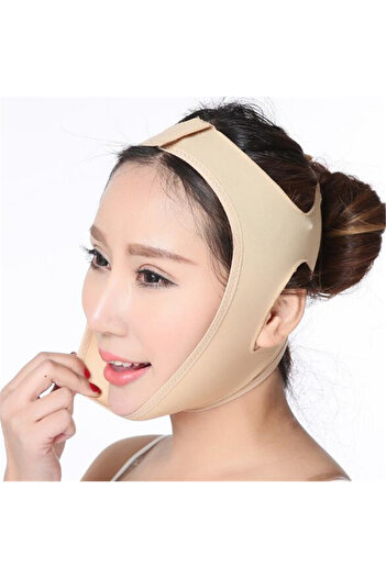 Cxbfg Elastic Face Slimming Bandage V Line Face Shaper Women Chin Cheek Lift Up Belt Facial Massager St...