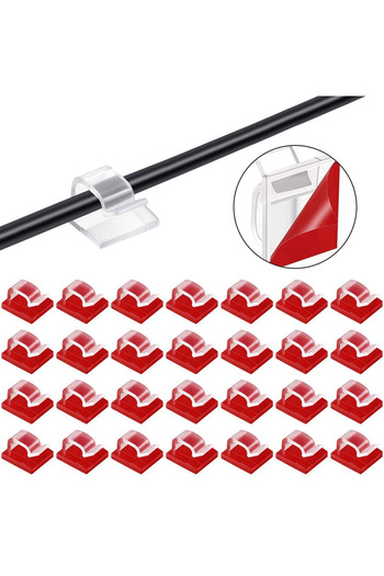 Choice 10/20/50PCS 20Pcs Cable Organizer Clips Cable Management Wire Manager Cord Holder USB Charging Data