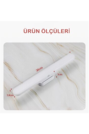 RRULTECH Kalosuz Mıknatıslı Üç Farklı Dekoratif Yatak Başı Makyaj Masası Gardolap Garaj Tezgah Led Aplik