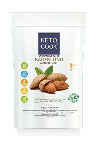KetoCook Glütensiz 5'li Avantaj Badem Unu+fındık Unu+ceviz Unu+h.cevizi Unu+keçiboynuzu Unu 100 X 5