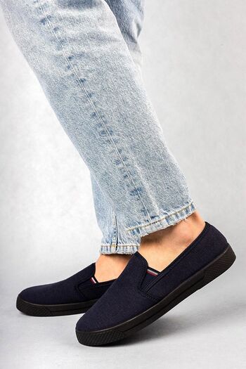 Emek Navy Blue - Phantom - Woven Slip-on Men's Shoes