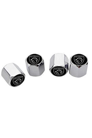 GARDENAUTO New Peugeot Chrome Stainless Steel Valve Cover 4 Pieces