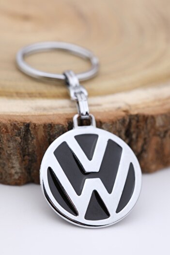 GARDENAUTO Volkswagen Keychain Enameled Metal Car Keychain - 2 Sides Printed Chrome Plated