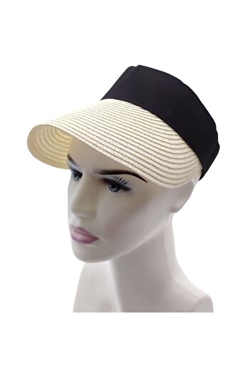 AXE SPORTSWEAR Casual Beach Tennis Hat - Foldable Straw Visor with Back and Velcro