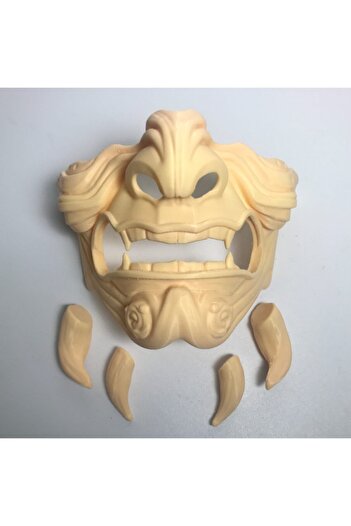 ORİON3D Samurai Mask V3 - Embroidered and Stylish Design