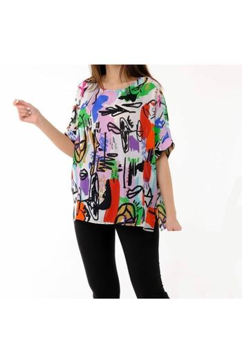 AYHAN Patterned Blouse