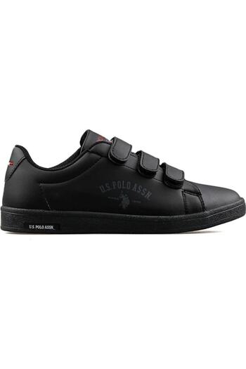 U.S POLO AssnSponge Black Velcro Boys-Girls Sneakers Sports Shoes