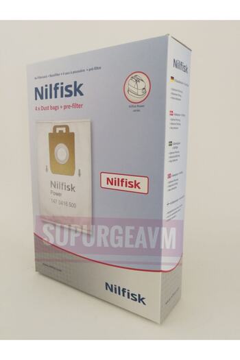 Nilfisk 4 قطع من أكياس الغبار الحمراء المريحة