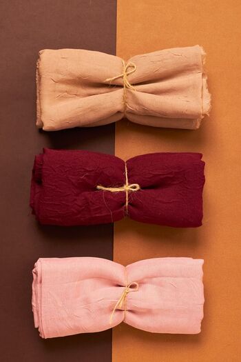 Organic Scarfs Hijab Hijab Women's Bamboo Scarf Shawl Model-Set of 3