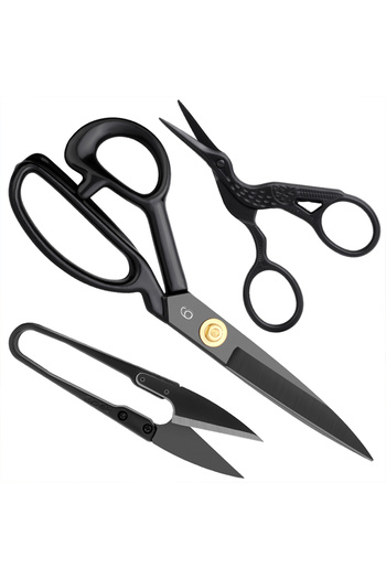 Choice KRABALL Professional Sewing Tailor Scissors Kit Cutting Scissors Cloth Needlework Stainless Steel...