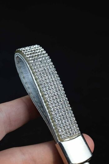 Duftpalm Sparkling Silver Jewelled Keychain and Accessory