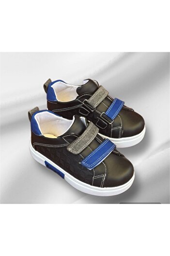 Amarin Pantofi confortabili cu talpă moale cu velcro negru pentru băieți