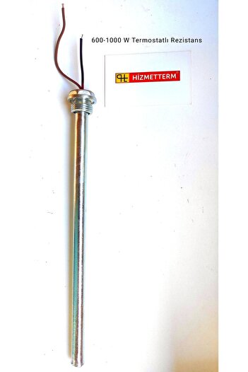 Hizmetterm 600 Watt 70c Termostatlı Fişek Rezistans, Güneş Enerjisi Su Depolarına Uygun