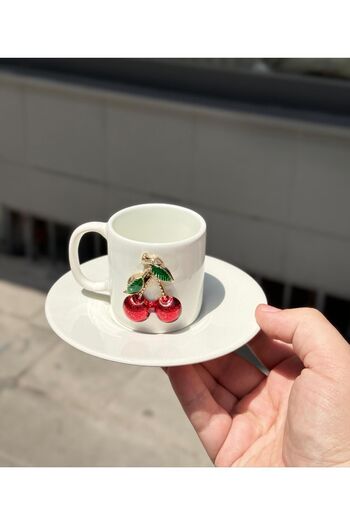 Onedekor 6-Piece Plain Cherry Coffee Cup
